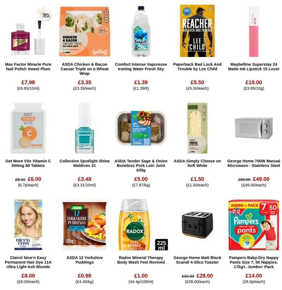 ASDA Offers from 29 December