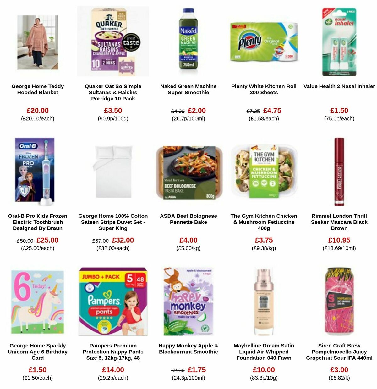 ASDA Offers from 12 January