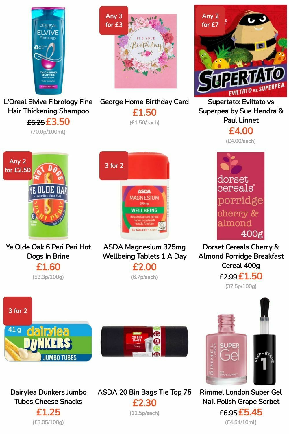 ASDA Offers from 3 May