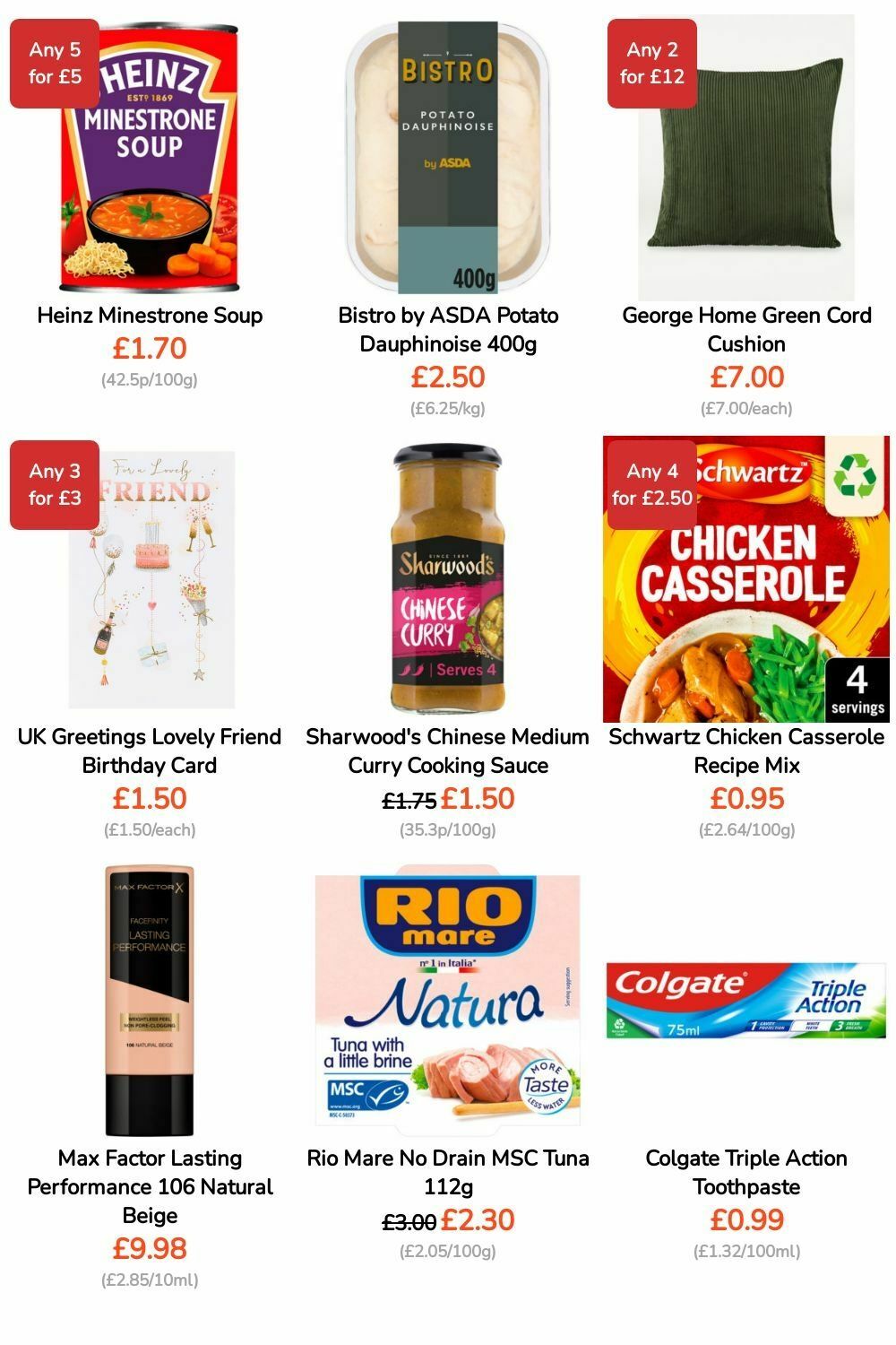 ASDA Offers from 3 May