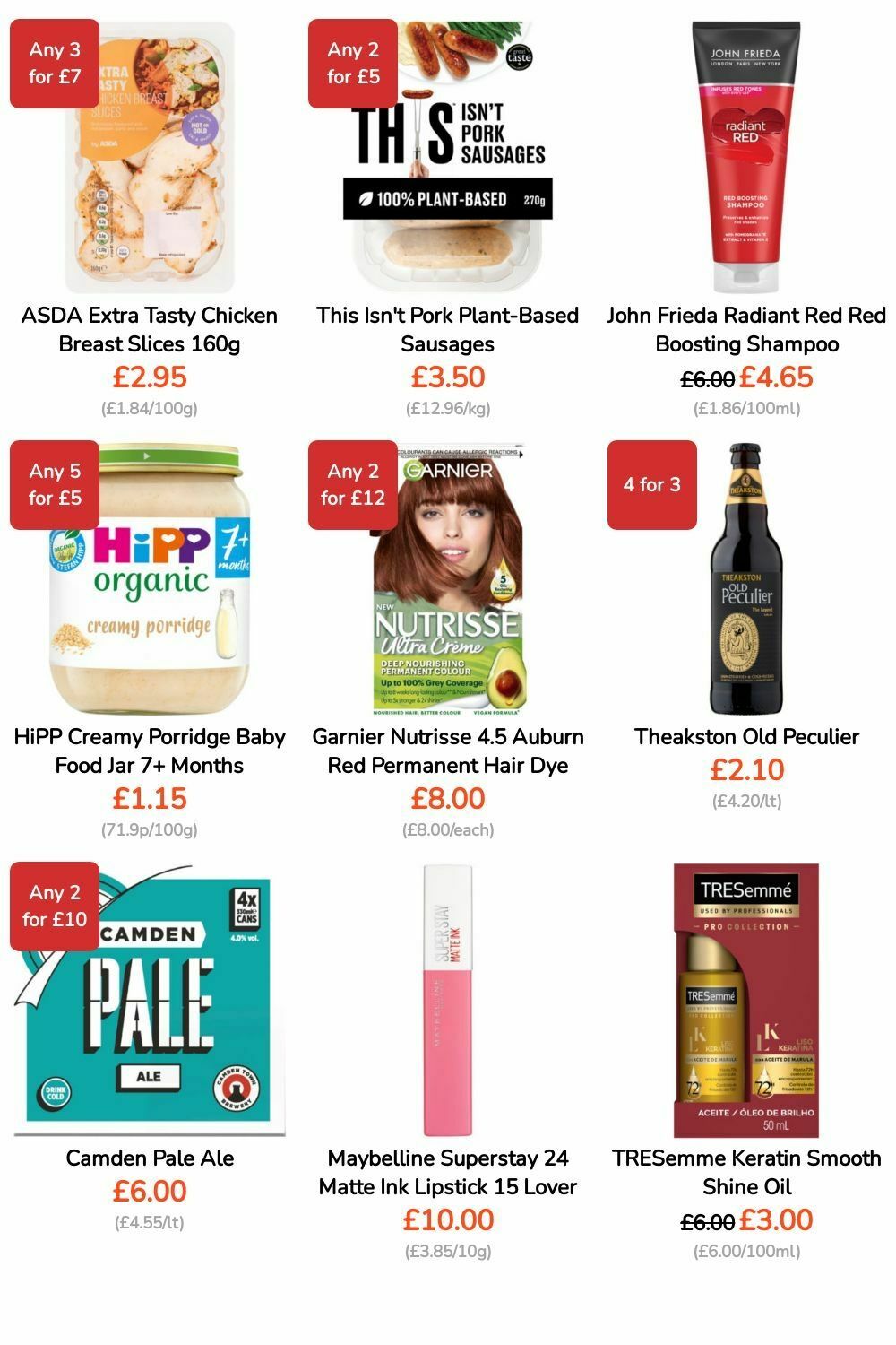 ASDA Offers from 3 May