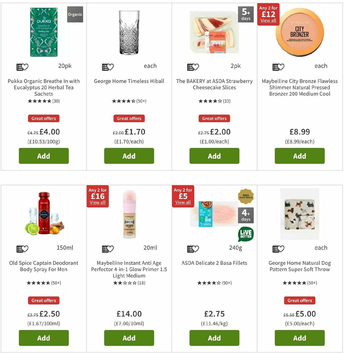 ASDA Offers from 12 May