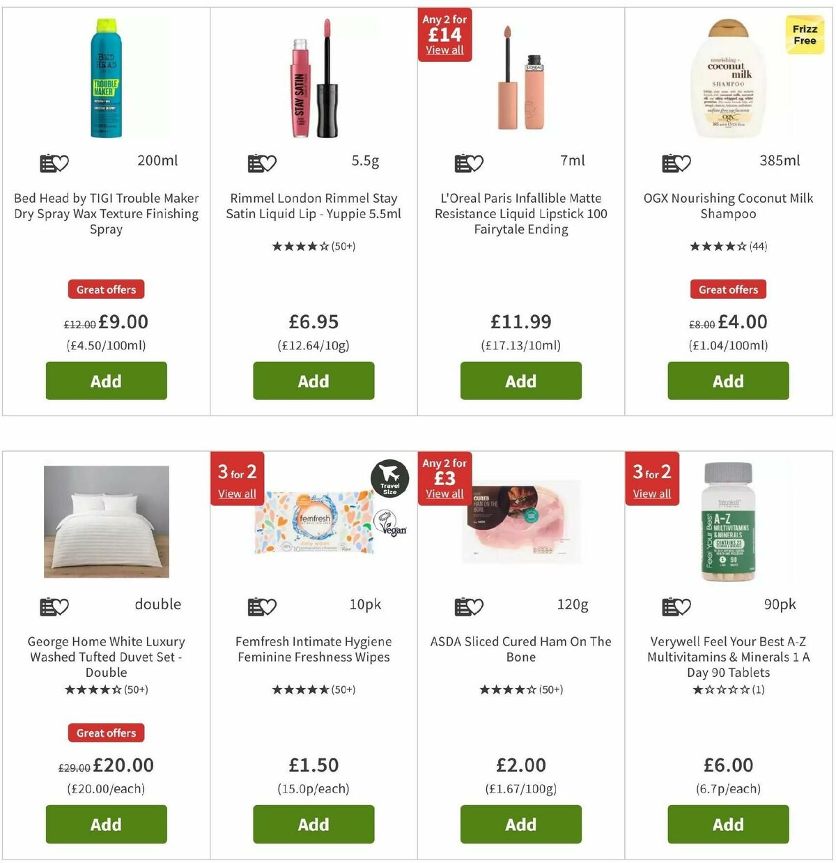 ASDA Offers from 12 May