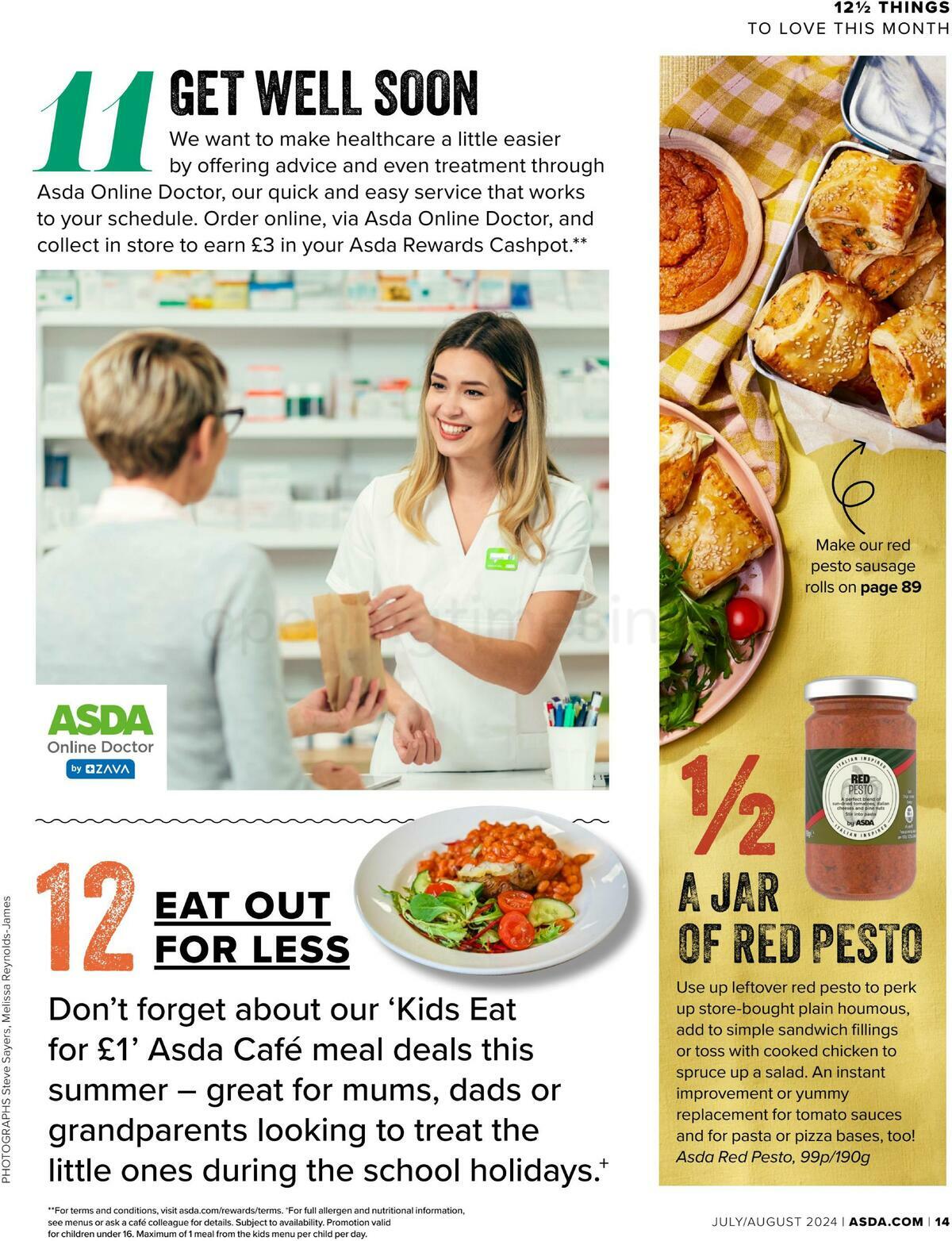 ASDA Magazine July & August Offers from 1 July