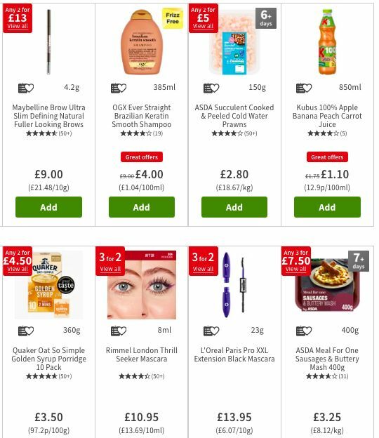 ASDA Offers from 5 July