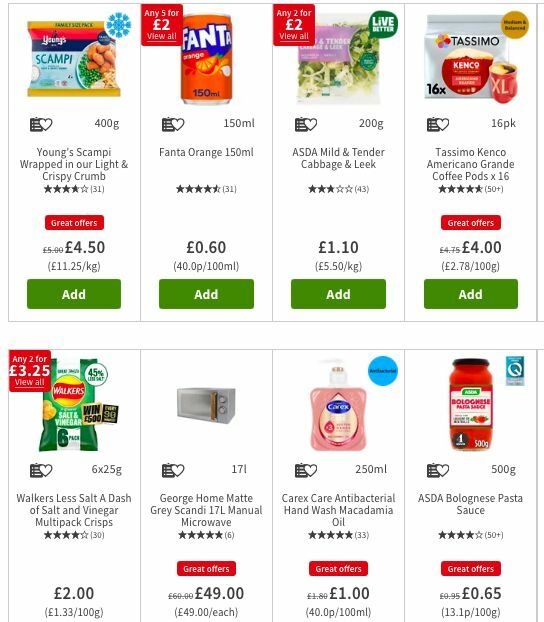 ASDA Offers from 5 July