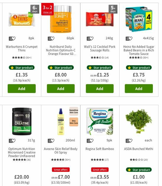 ASDA Offers from 12 July