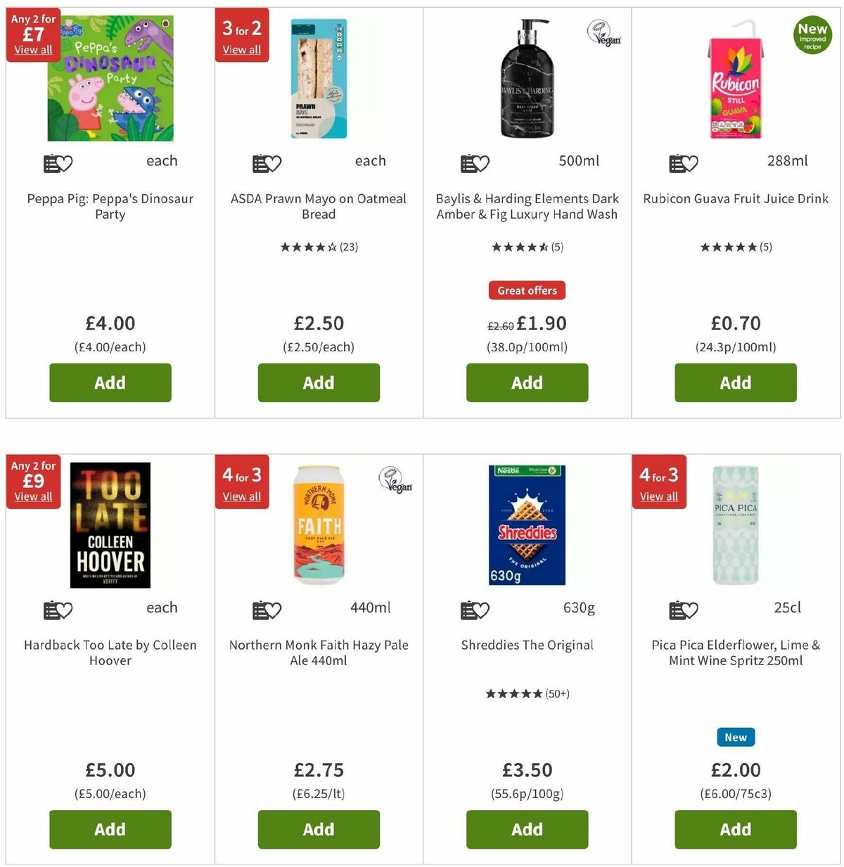 ASDA Offers from 2 August