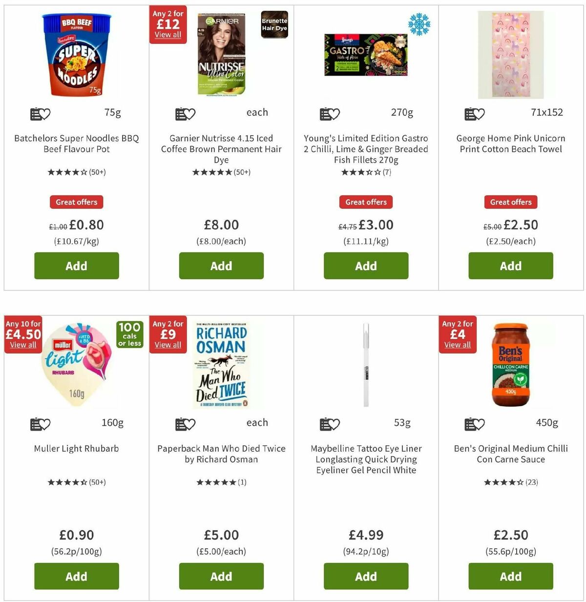 ASDA Offers from 2 August