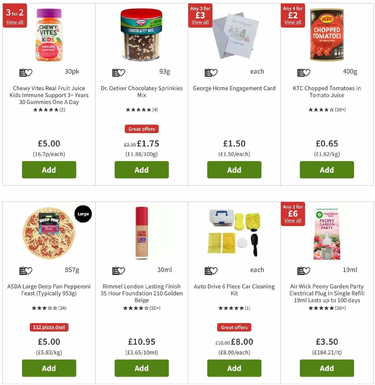 ASDA Offers from 2 August