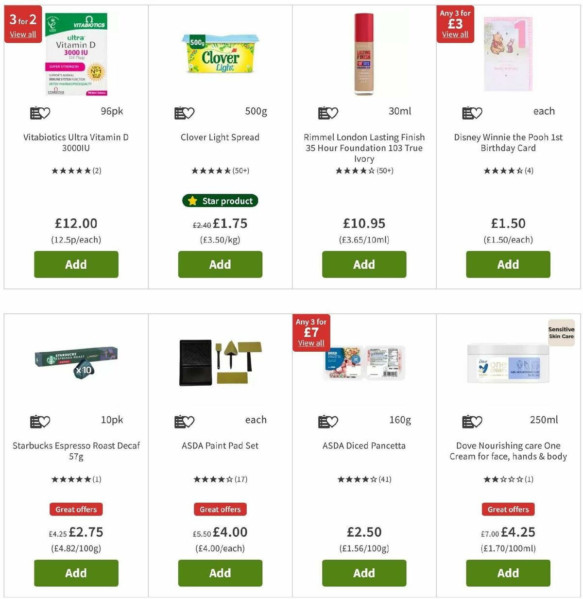 ASDA Offers from 2 August