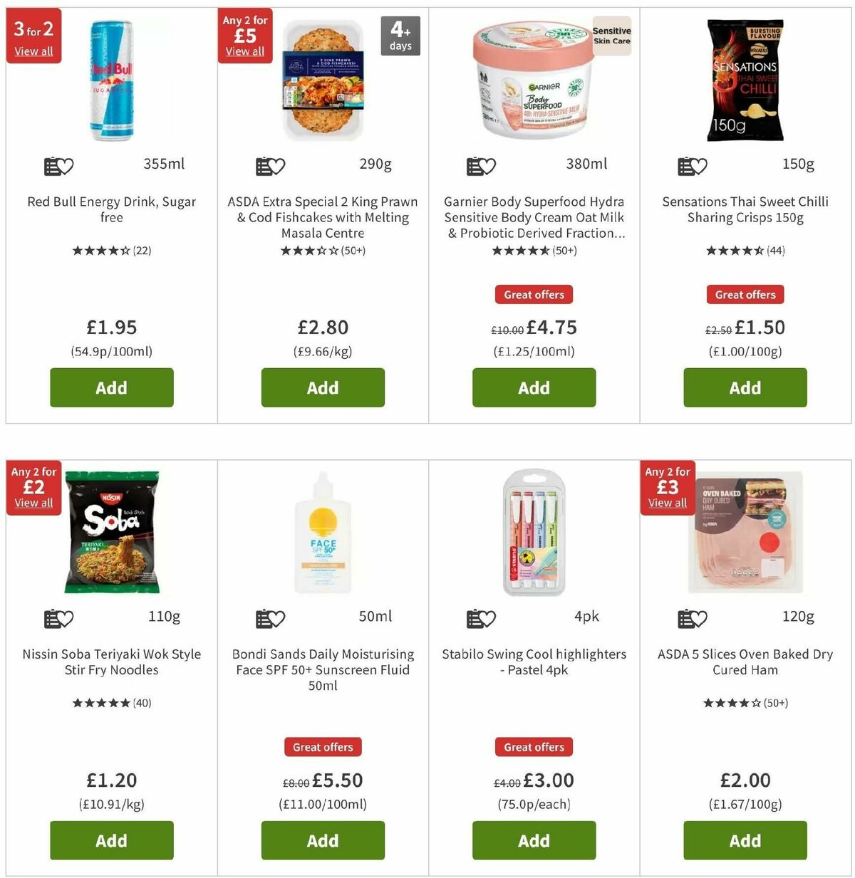 ASDA Offers from 2 August