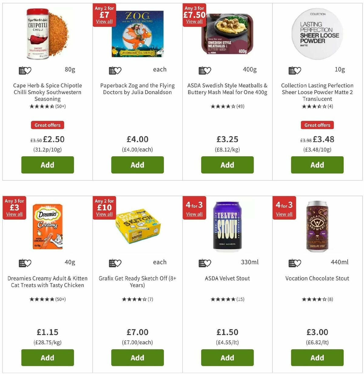 ASDA Offers from 2 August