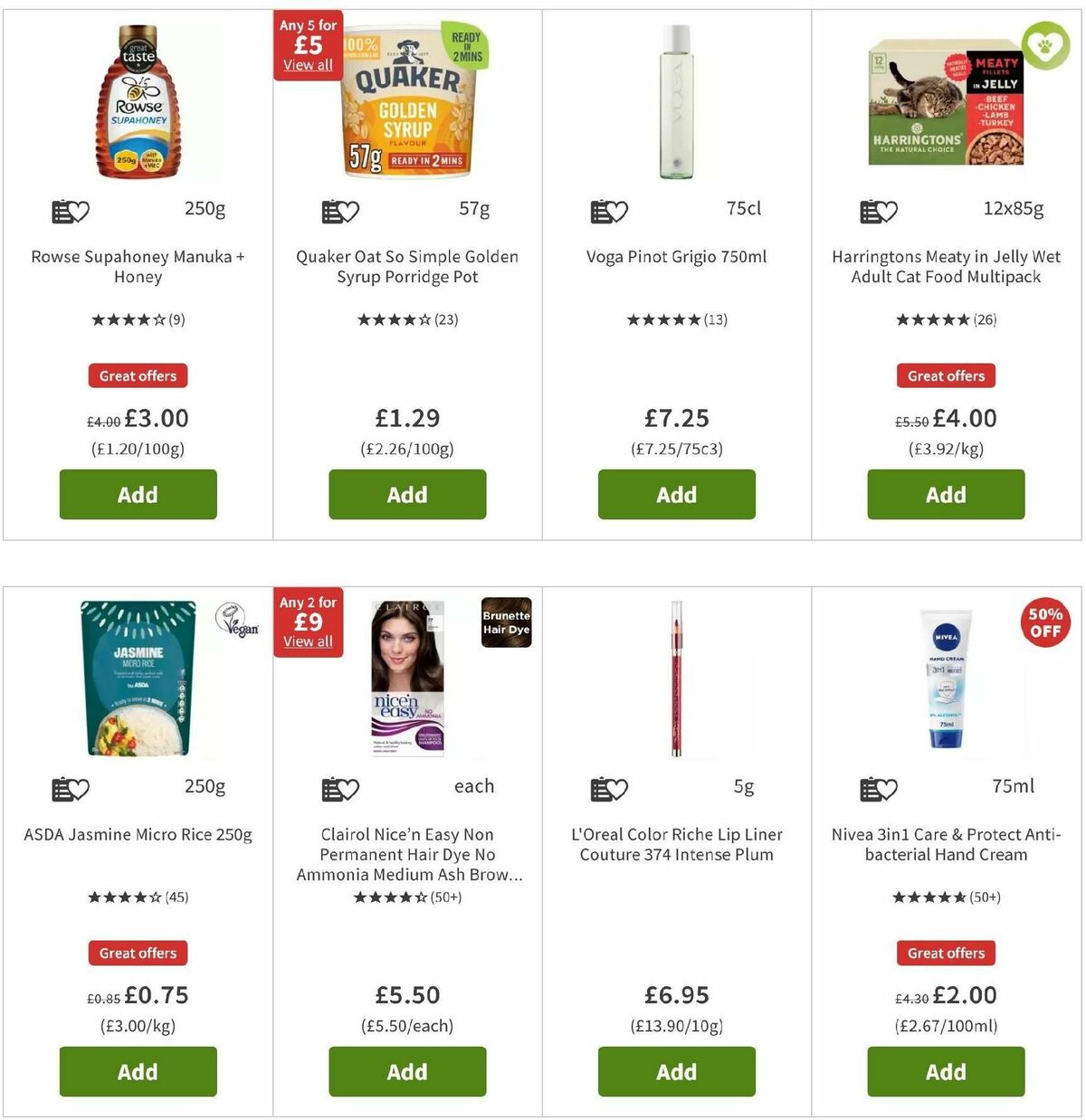 ASDA Offers from 2 August