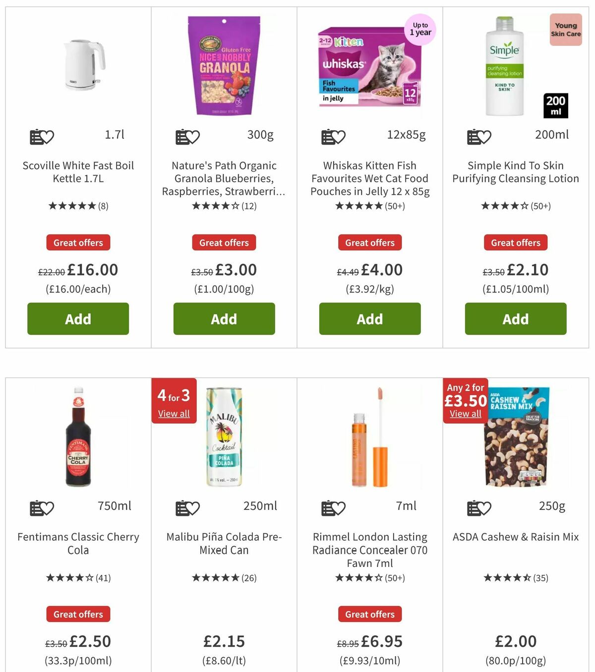 ASDA Offers from 9 August