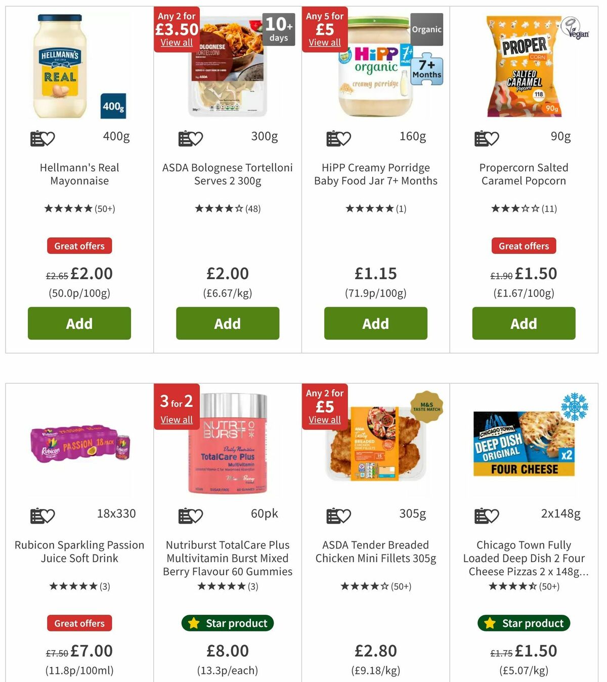 ASDA Offers from 9 August