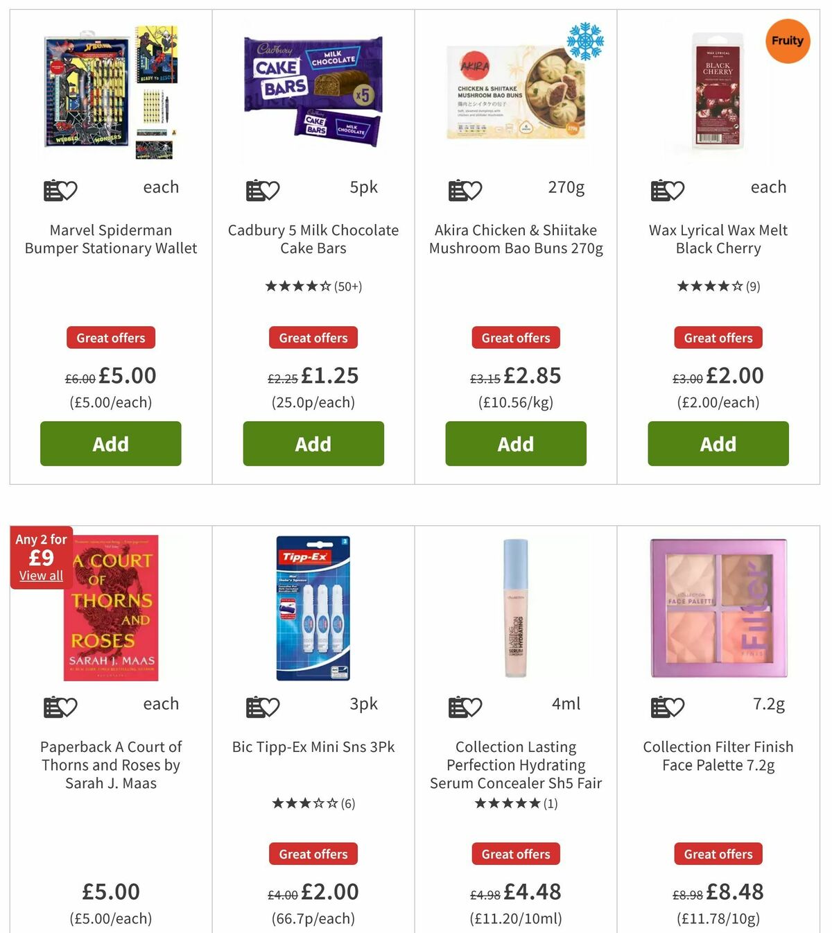 ASDA Offers from 9 August