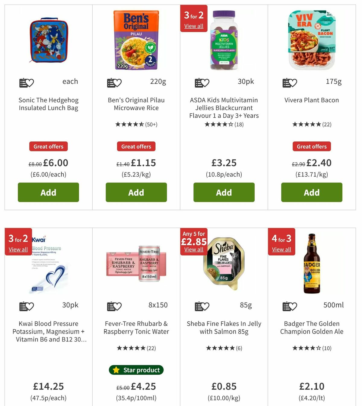 ASDA Offers from 9 August