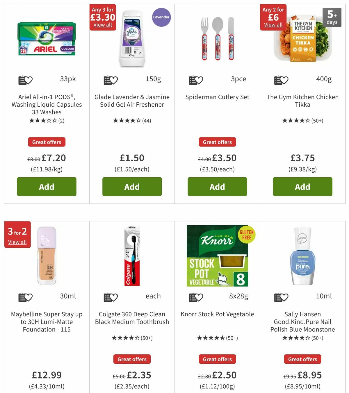 ASDA Offers from 9 August