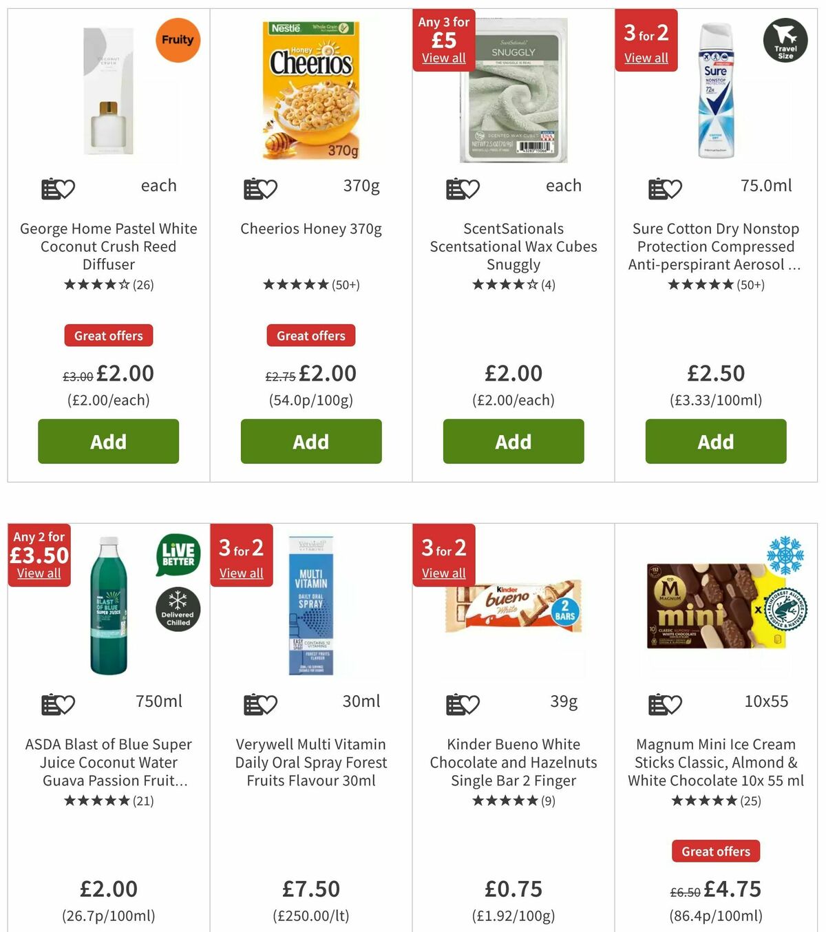 ASDA Offers from 9 August