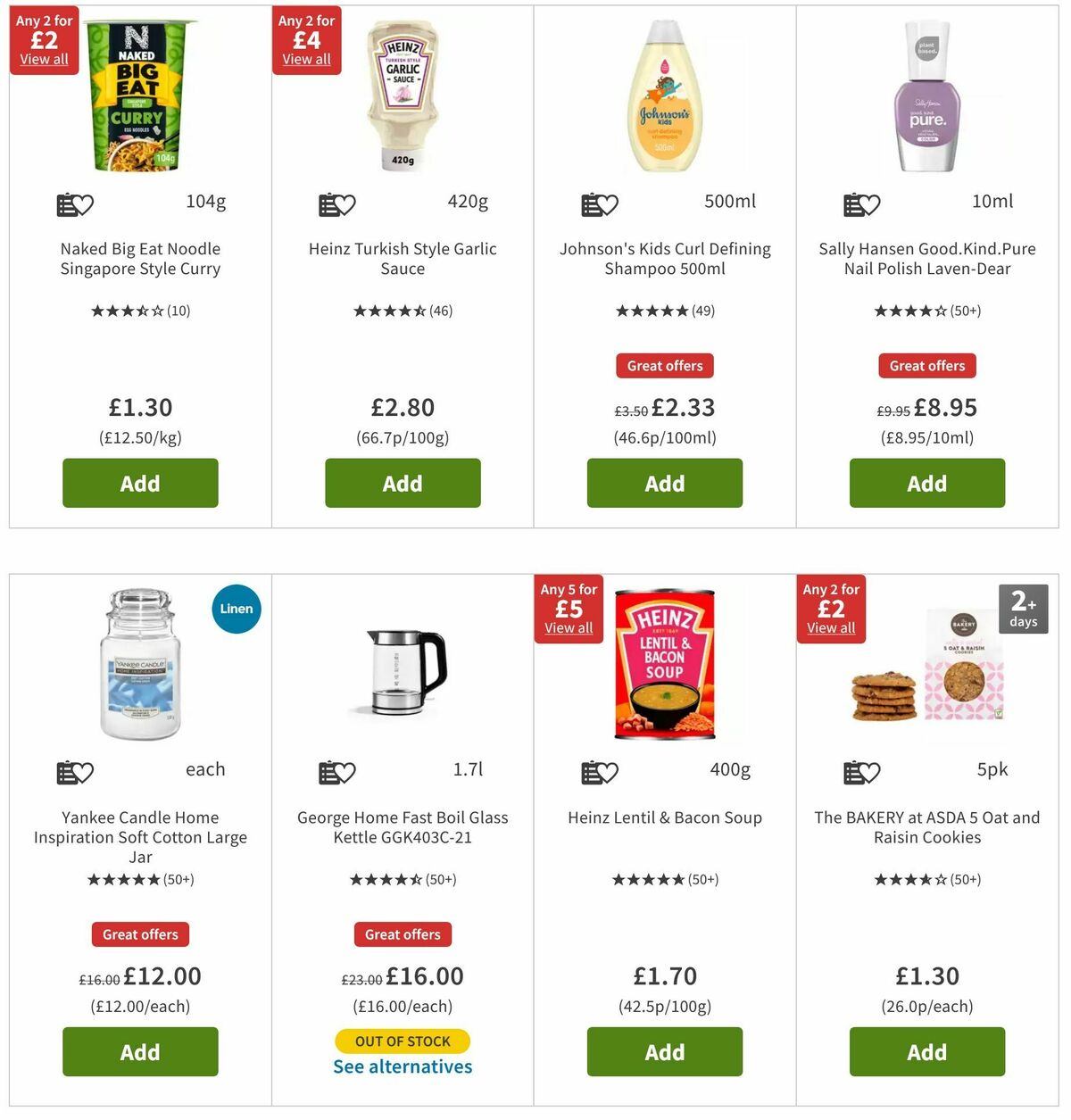 ASDA Offers from 16 August