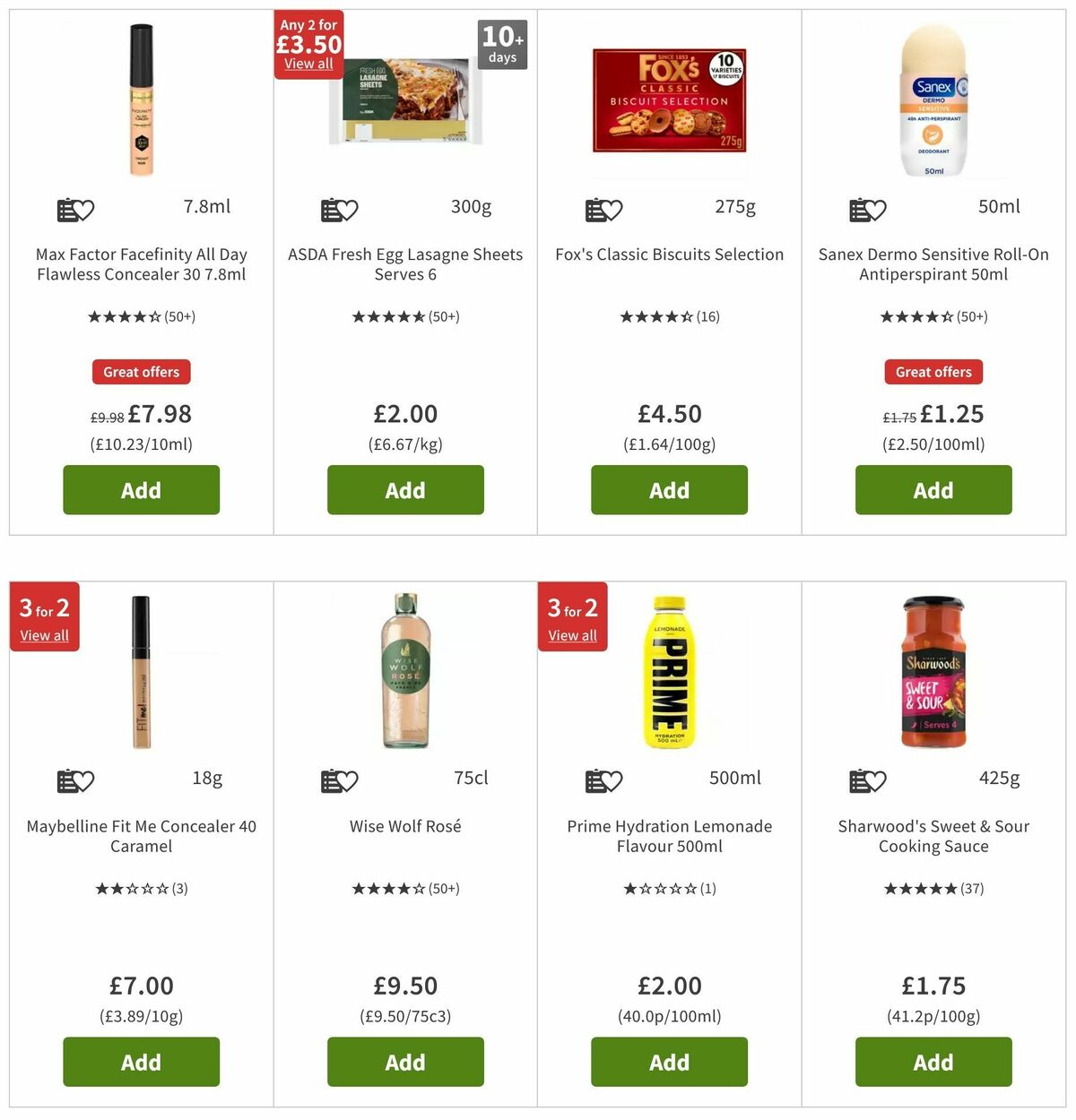 ASDA Offers from 16 August