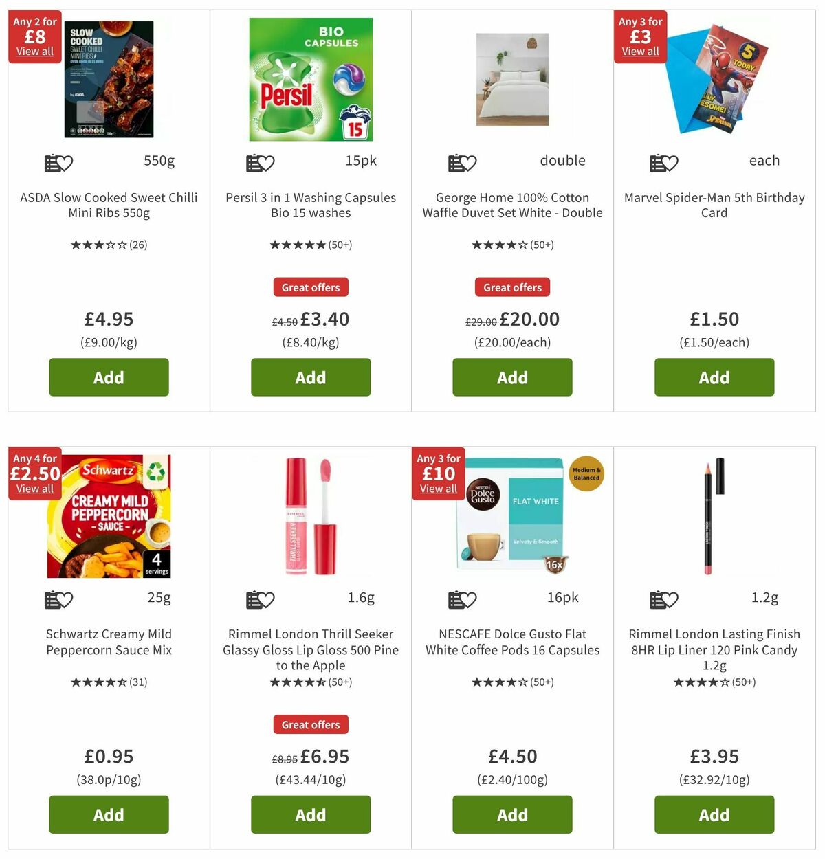 ASDA Offers from 16 August