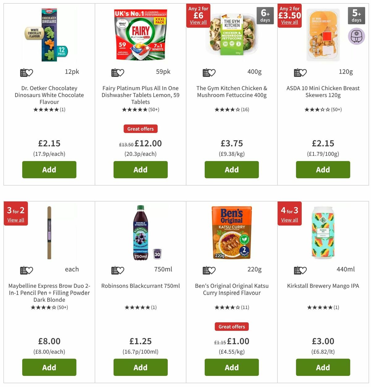 ASDA Offers from 16 August