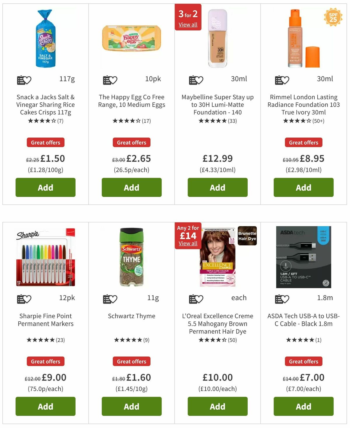 ASDA Offers from 23 August