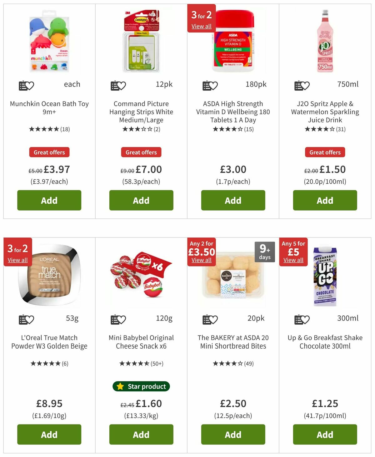 ASDA Offers from 23 August