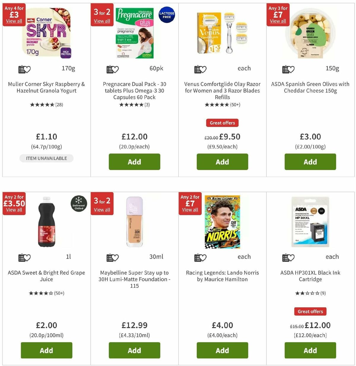 ASDA Offers from 30 August