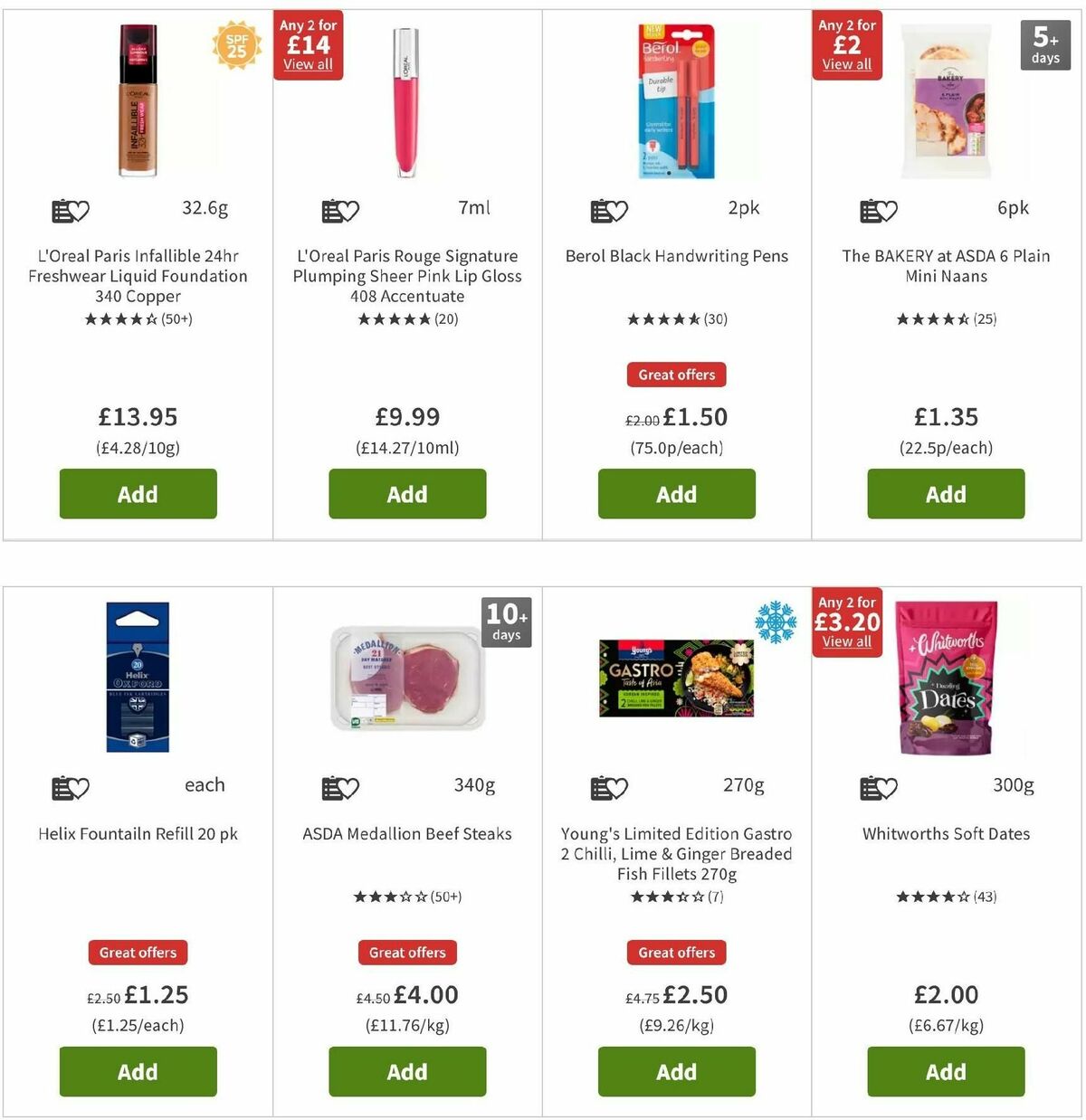 ASDA Offers from 6 September