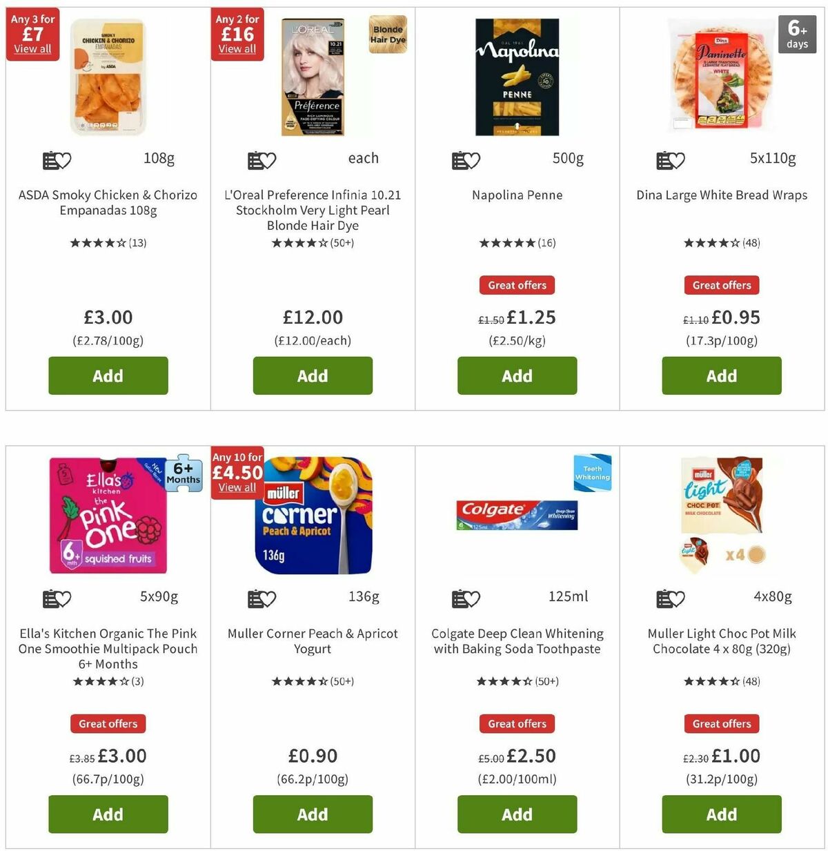 ASDA Offers from 6 September