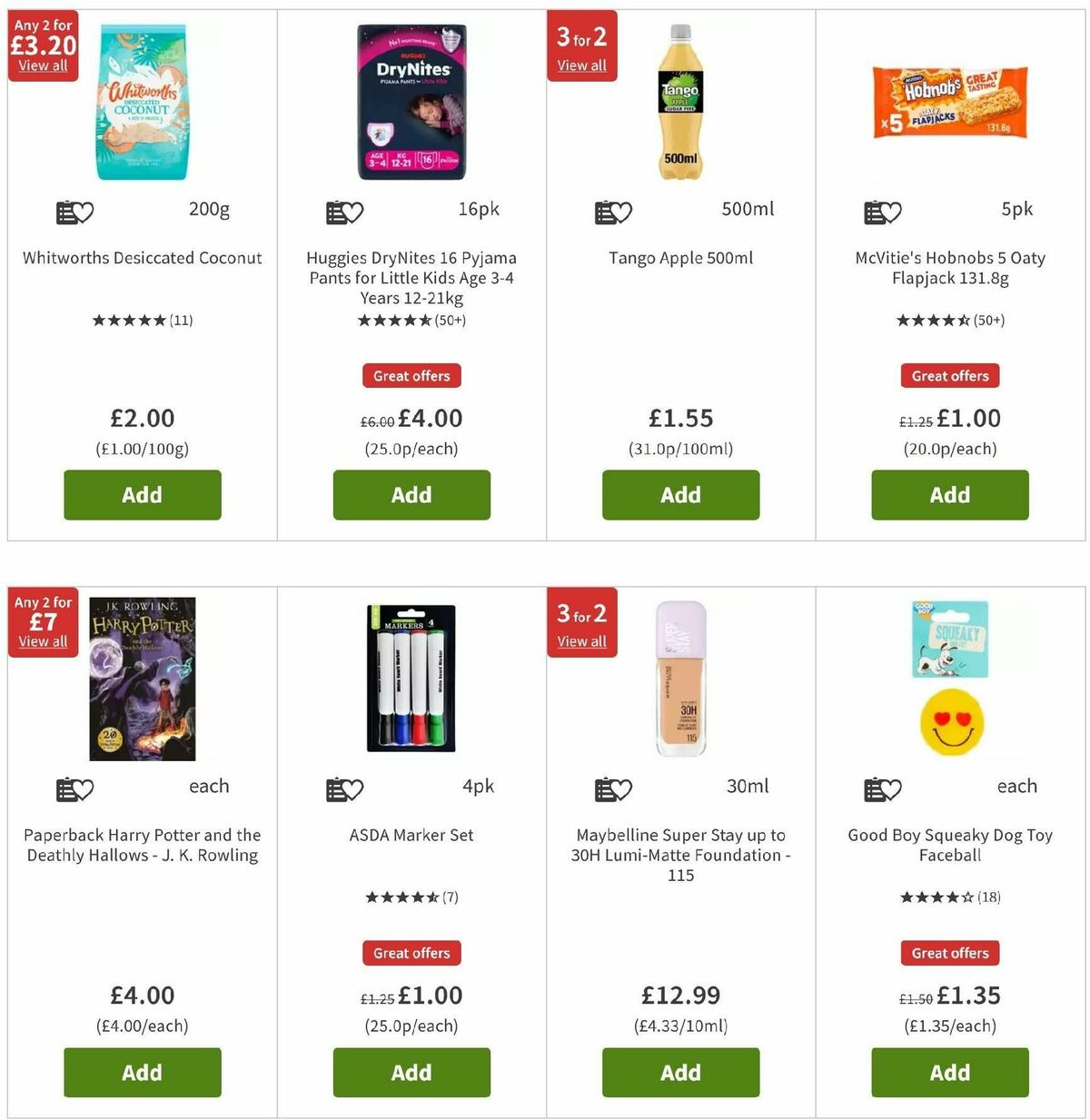 ASDA Offers from 6 September