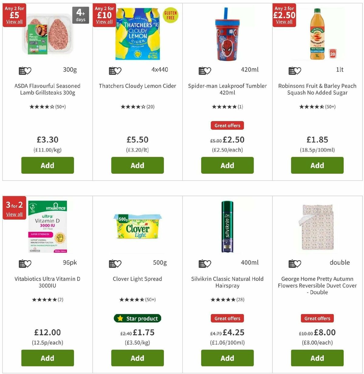 ASDA Offers from 6 September