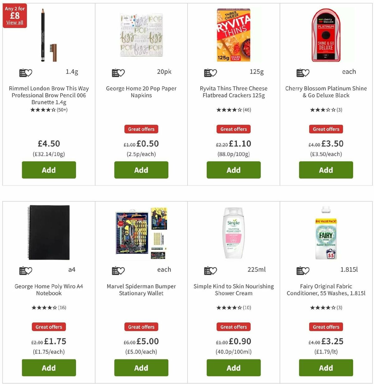 ASDA Offers from 6 September