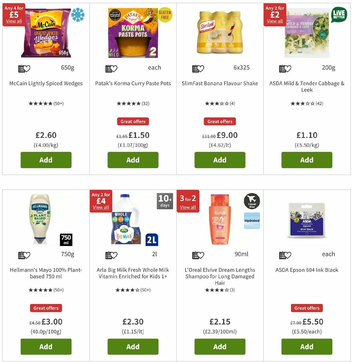 ASDA Offers from 6 September