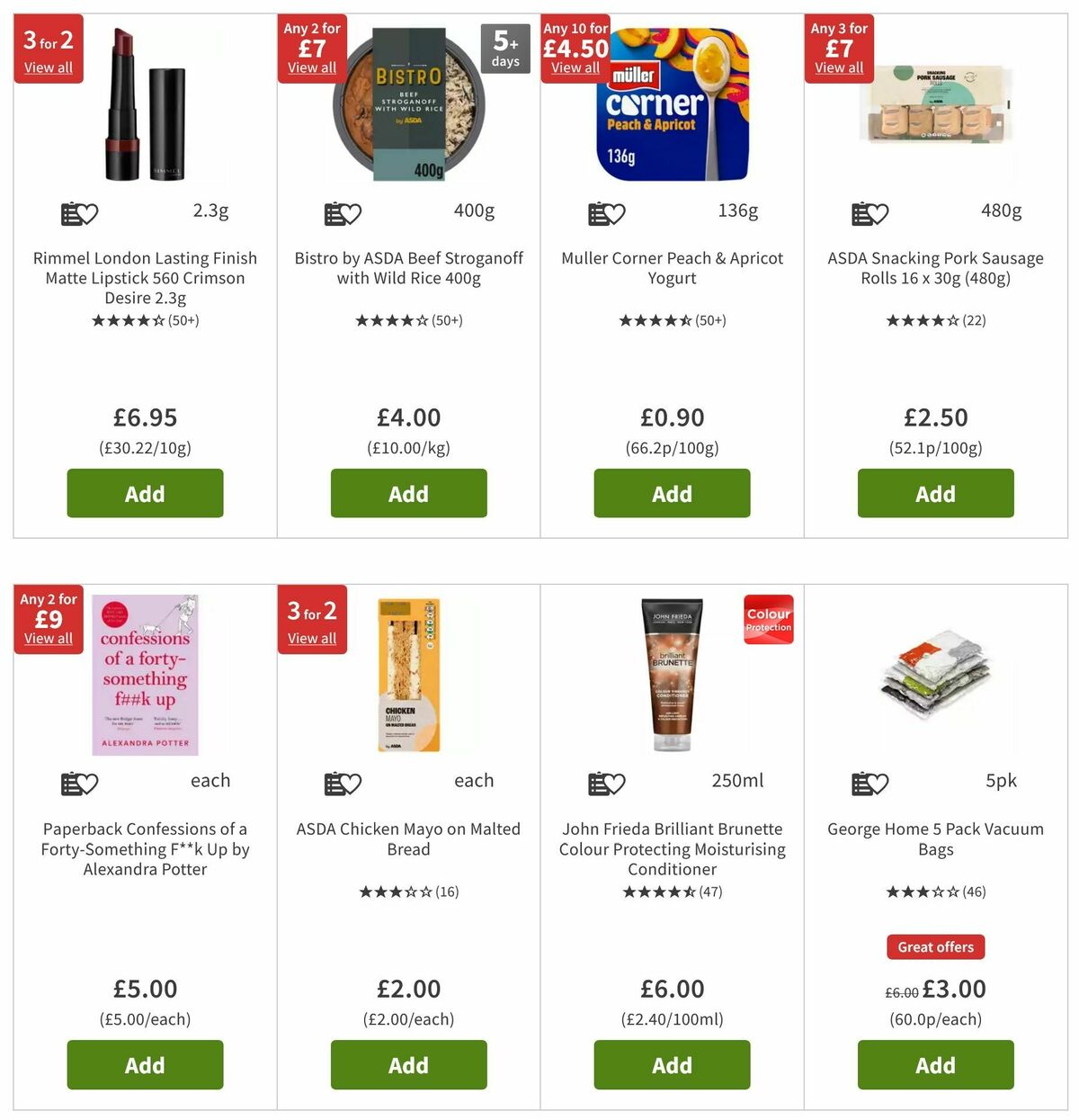 ASDA Offers from 4 October