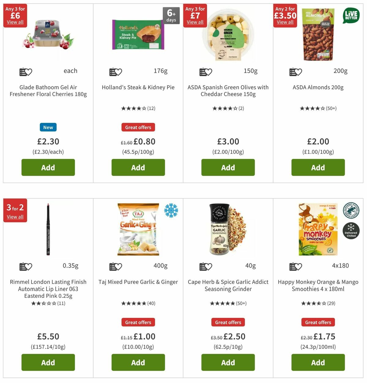 ASDA Offers from 4 October