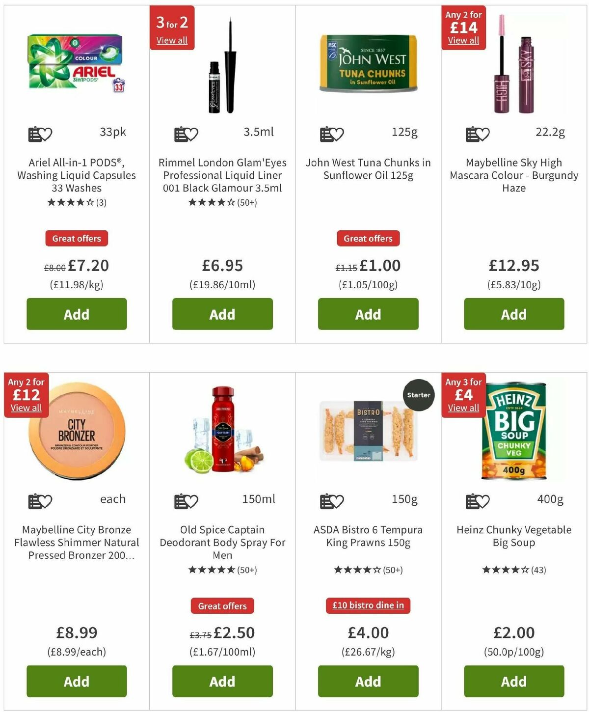 ASDA Offers from 18 October