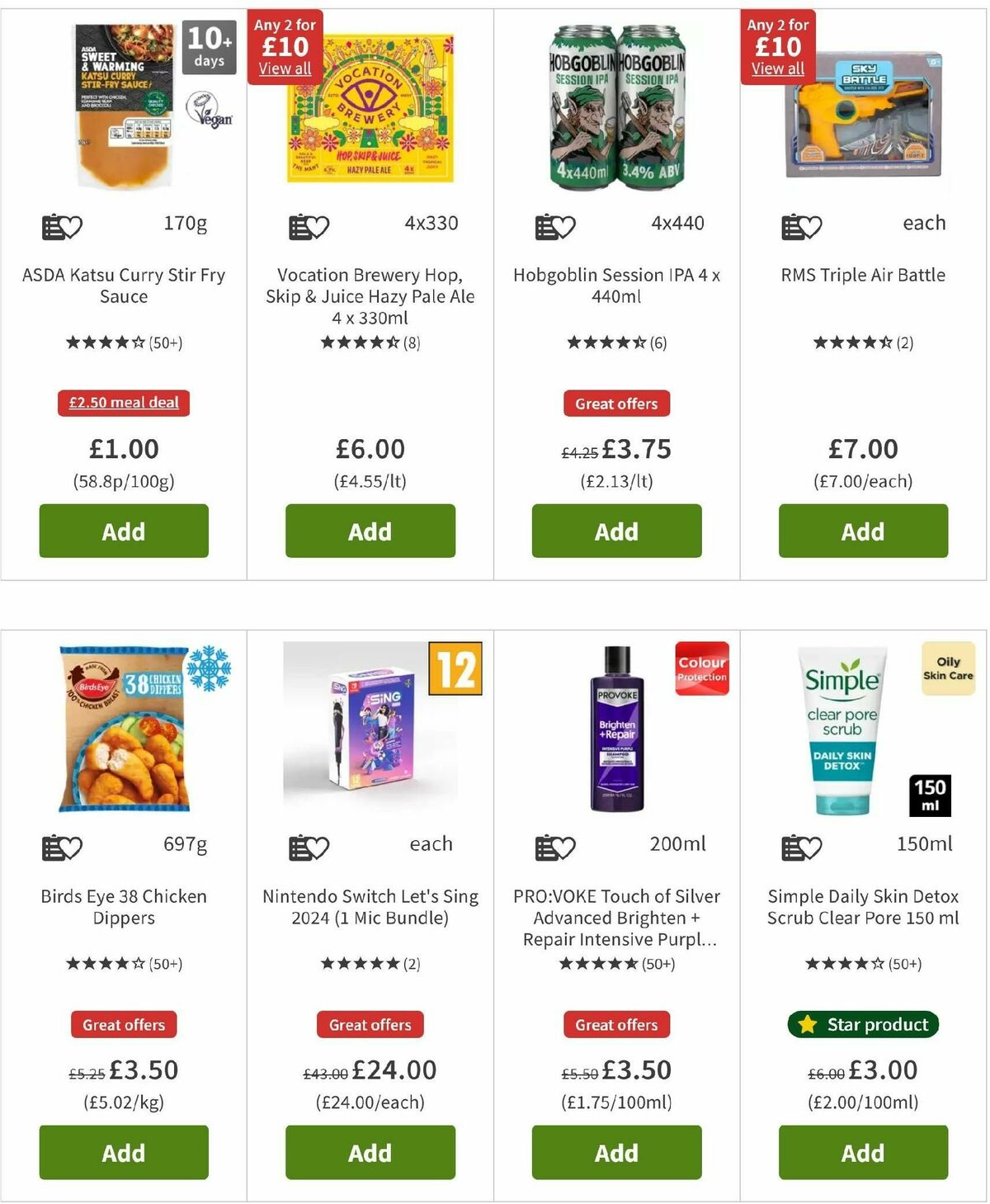 ASDA Offers from 25 October