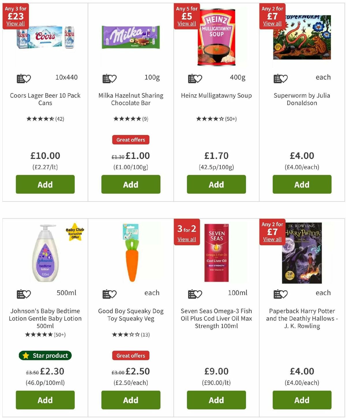 ASDA Offers from 25 October