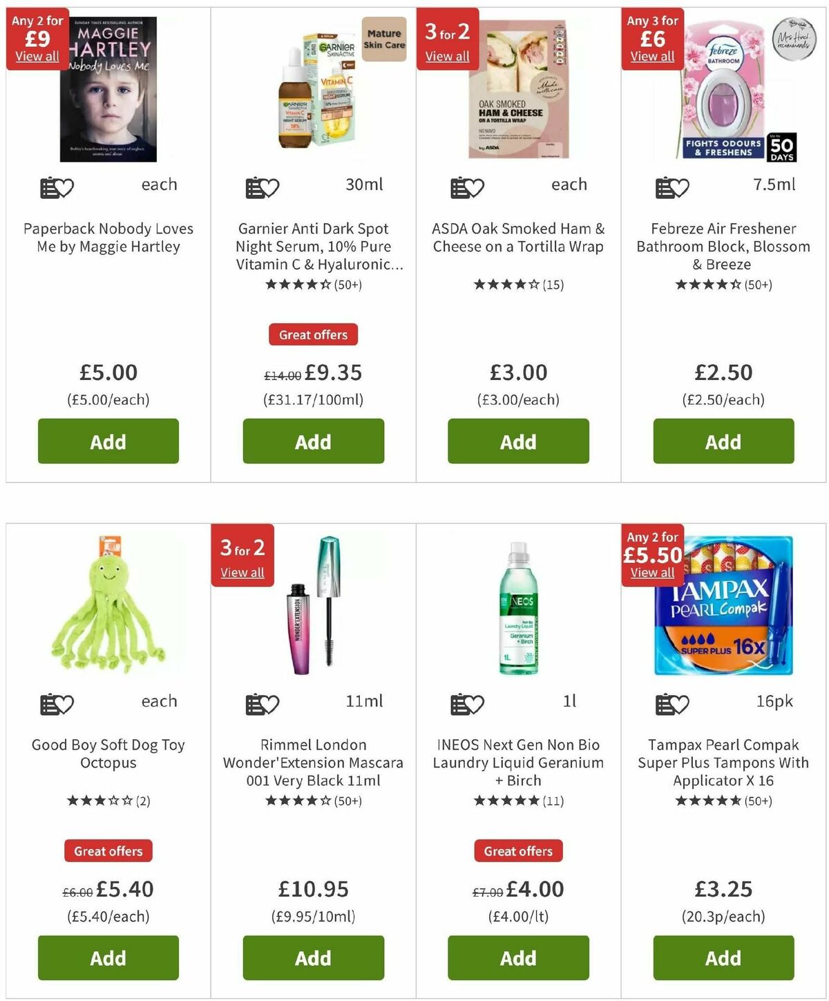 ASDA Offers from 25 October