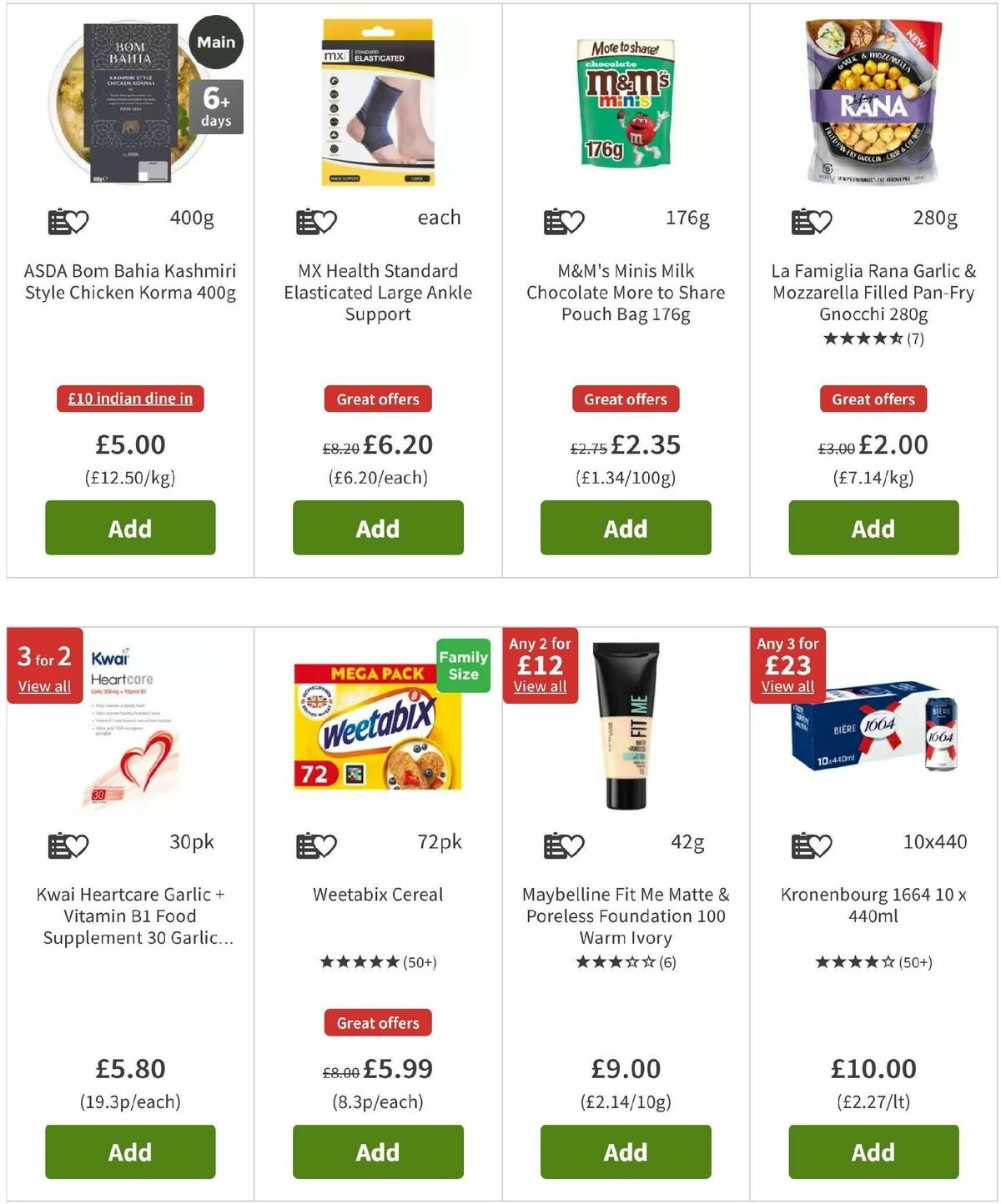 ASDA Offers from 25 October