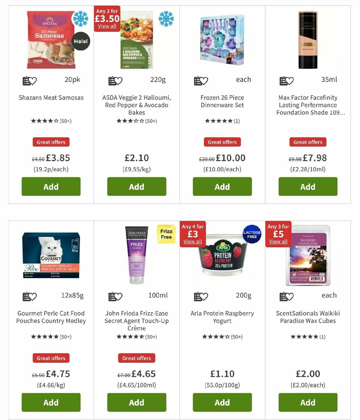 ASDA Offers from 25 October