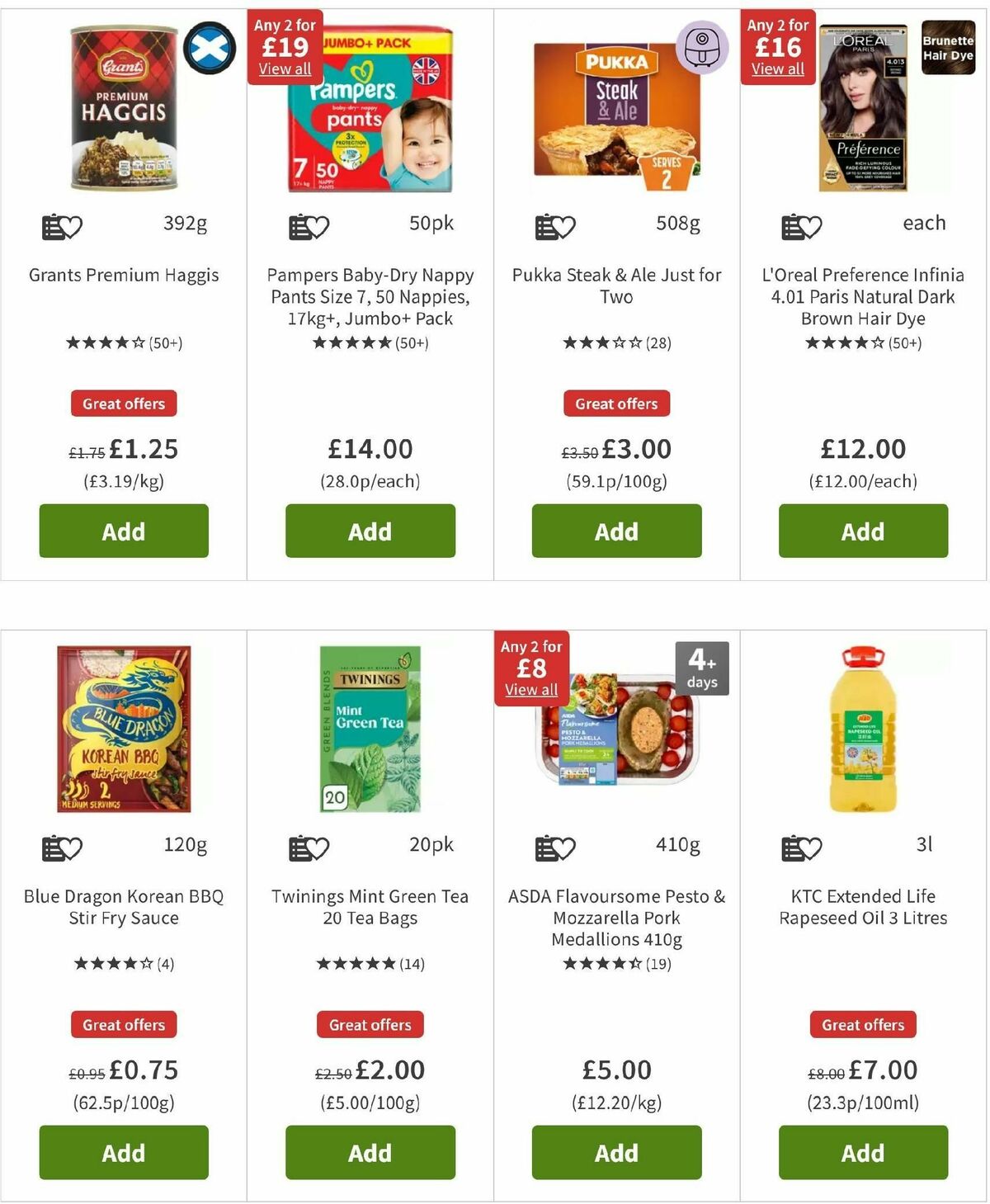 ASDA Offers from 25 October