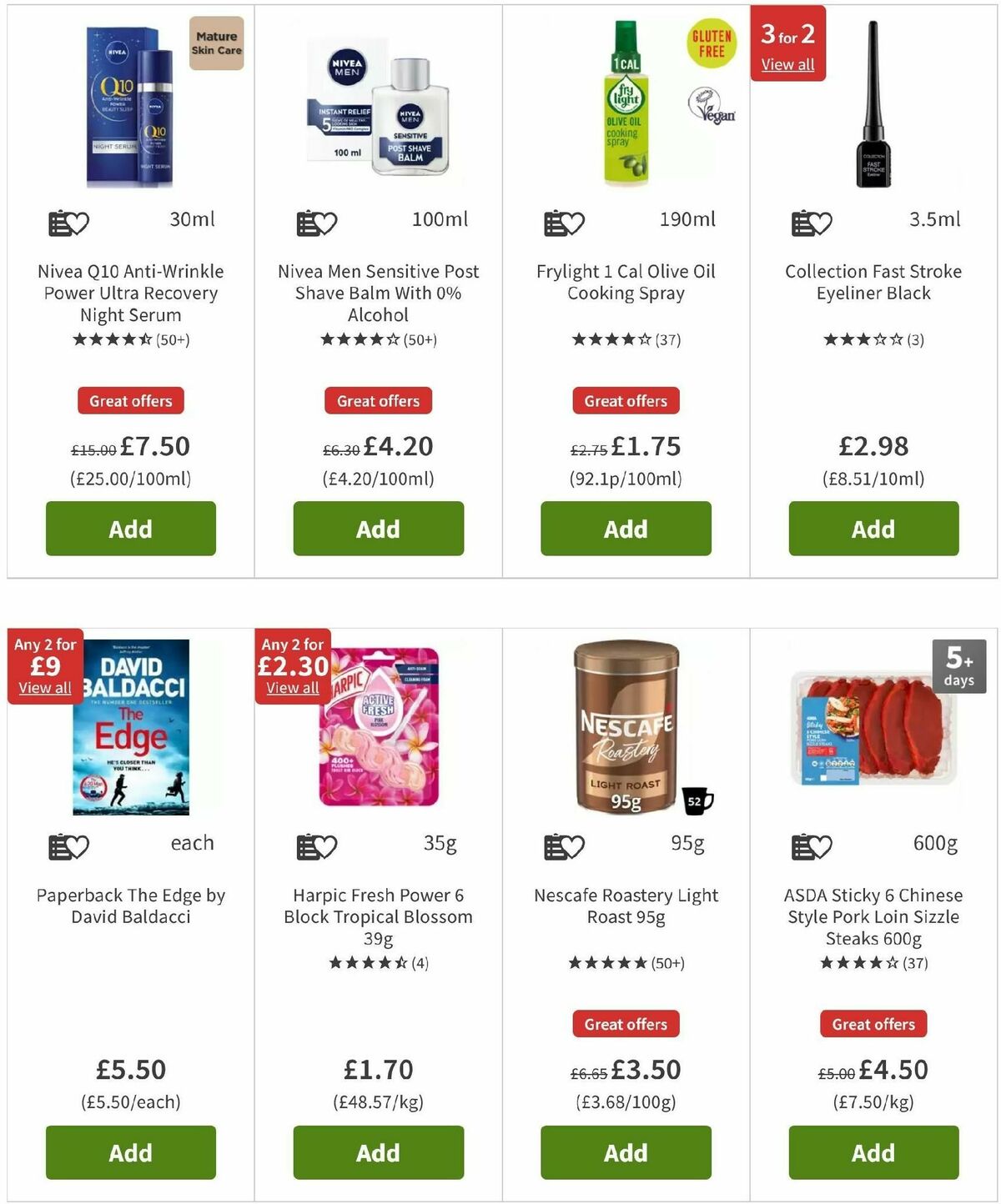 ASDA Offers from 1 November