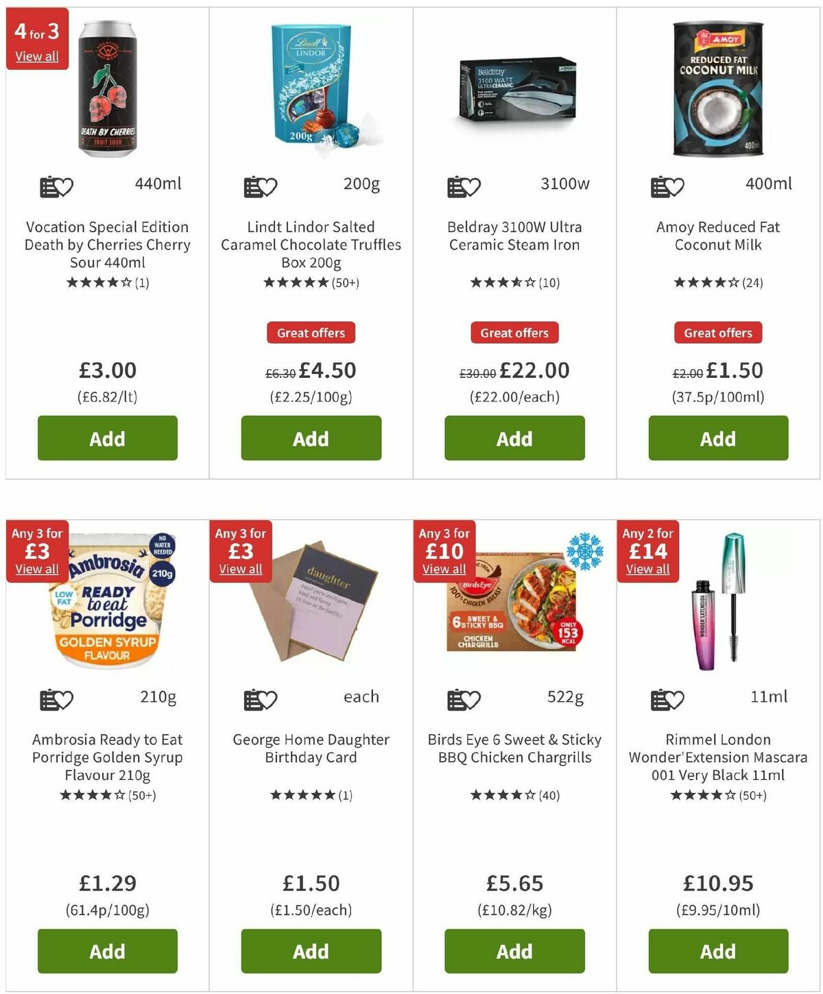 ASDA Offers from 1 November