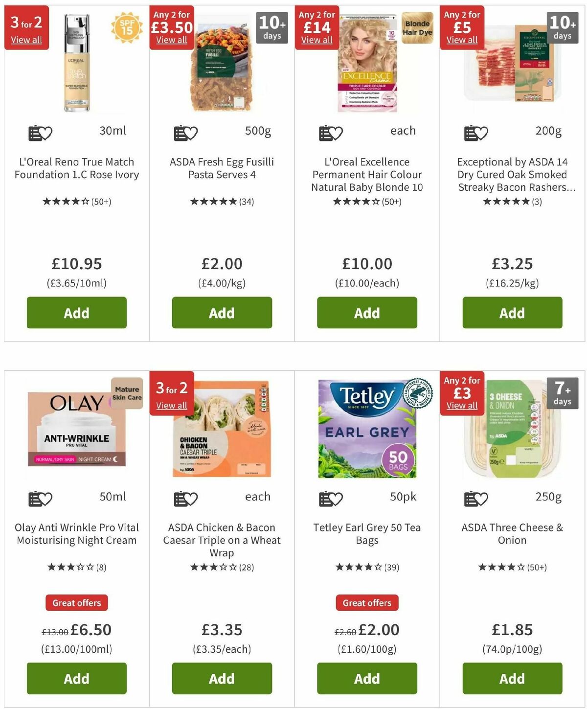 ASDA Offers from 1 November