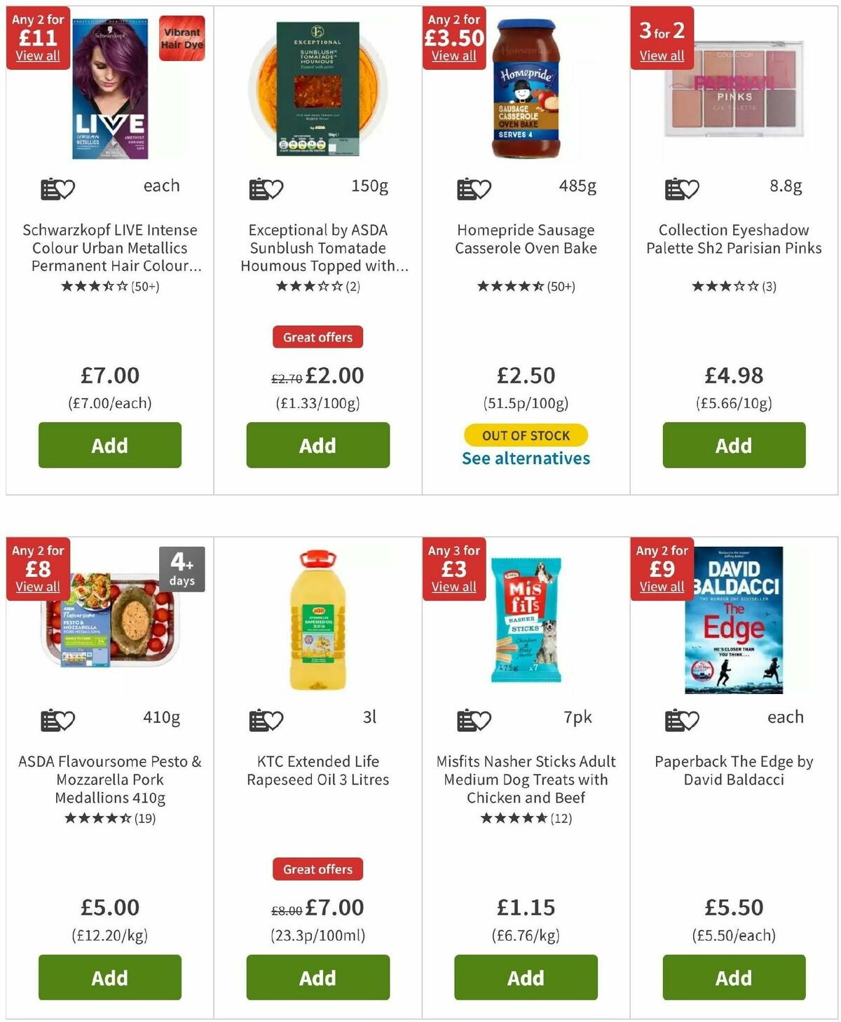 ASDA Offers from 1 November